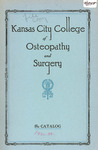 Kansas City College of Osteopathy and Surgery: The Catalog 1932-1934