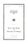 Osteopathic Quarterly, Vol.1 No.1
